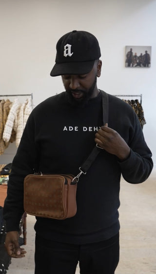 Leather Cross Body Utility Bag