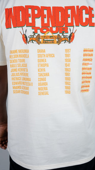 African Independence Tour T Shirt White