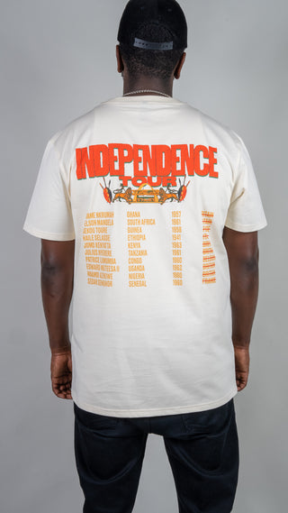 African Independence Tour T Shirt White