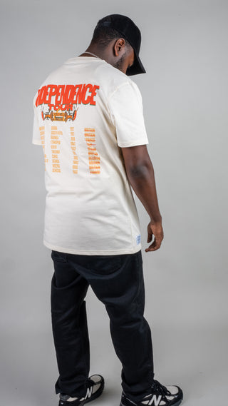 African Independence Tour T Shirt White