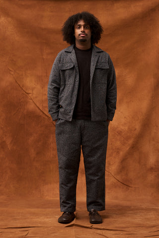 Black/Grey Marble Fugu Overshirt