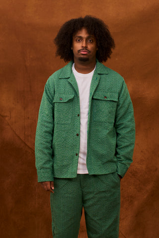 Green Marble Fugu Overshirt