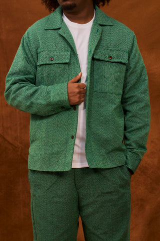 Green Marble Fugu Overshirt