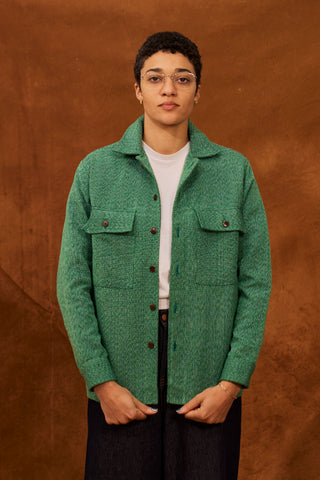 Green Marble Fugu Overshirt