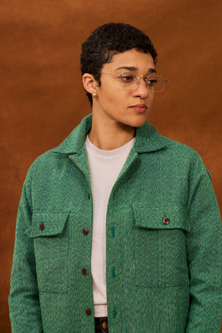 Green Marble Fugu Overshirt