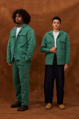 Green Marble Fugu Overshirt