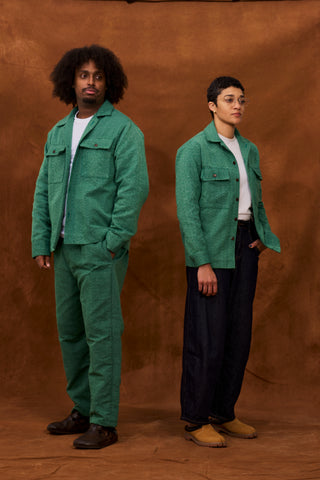 Green Marble Fugu Overshirt