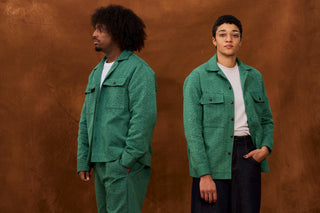 Green Marble Fugu Overshirt