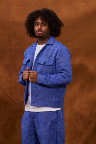 Blue Marble Fugu Overshirt