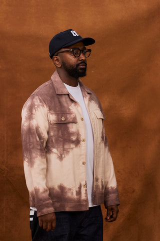 Maroon Tie Dye Overshirt