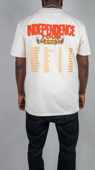 African Independence Tour T Shirt White