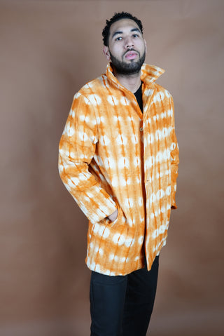 Orange Tie Dye Trench