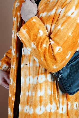 Orange Tie Dye Trench