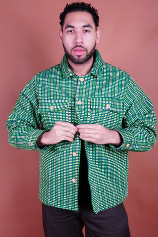 Green Woven Overshirt