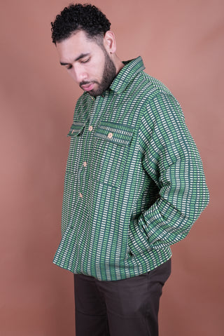 Green Woven Overshirt