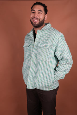 Teal Woven Overshirt