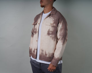 Maroon Tie Dye Overshirt