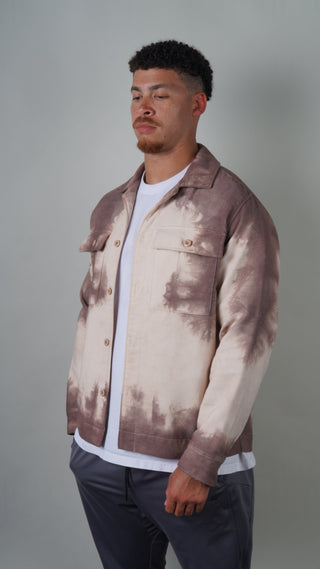 Maroon Tie Dye Overshirt