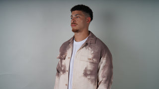 Maroon Tie Dye Overshirt