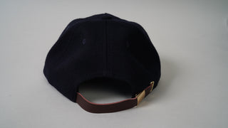 Wool Lower Case A StrapBack Hat (Dark Blue)