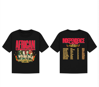 African Independence Tour T Shirt Black