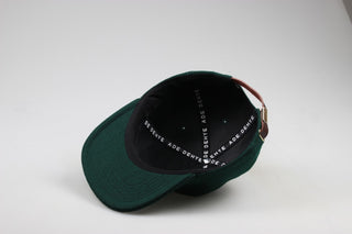 Wool Lower Case A StrapBack Hat (Dark Green)