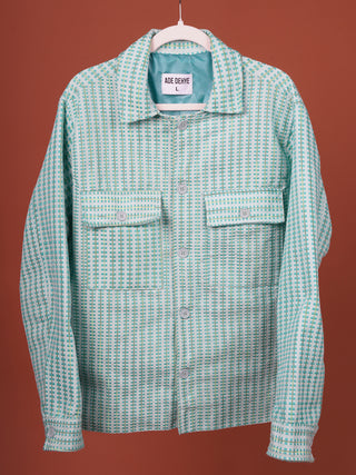 Teal Woven Overshirt