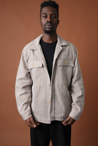 Tan/Brown Fugu Overshirt