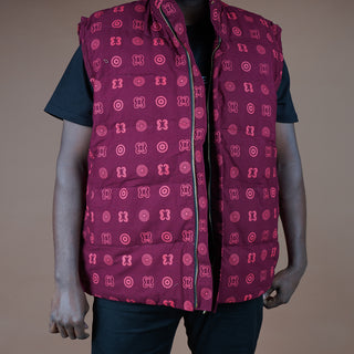 Maroon Puffer Vest