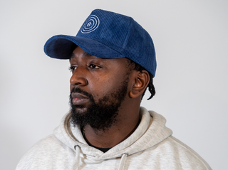 Dark Blue Ade Logo Corduroy SnapBack Hats