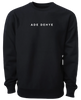 Black Ade Dehye Embroidered Crew Neck Sweater